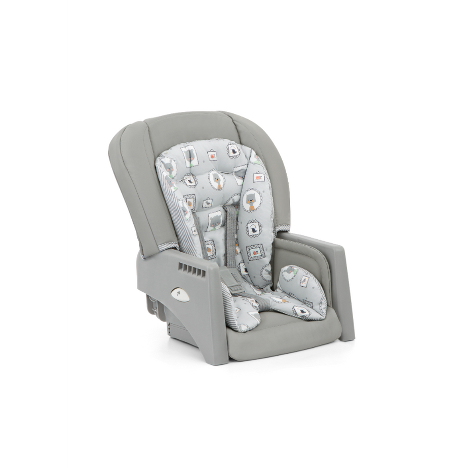 Joie Multiply 6-in-1 Convertible Highchair | Baby to Toddler Booster & Play Table | Adjustable Height & Recline | 6m-6y - Portrait Grey