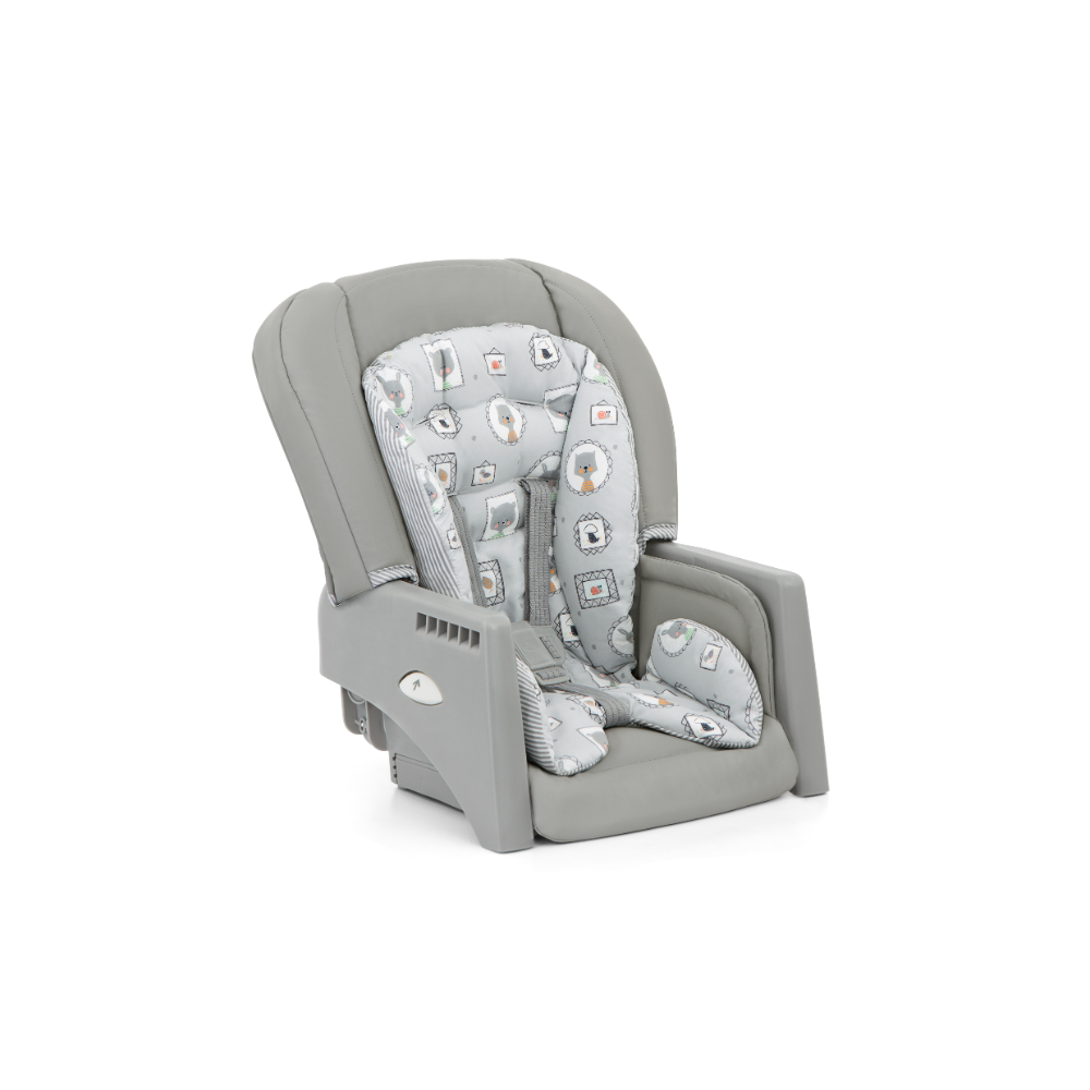 Joie Multiply 6-in-1 Convertible Highchair | Baby to Toddler Booster & Play Table | Adjustable Height & Recline | 6m-6y - Portrait Grey