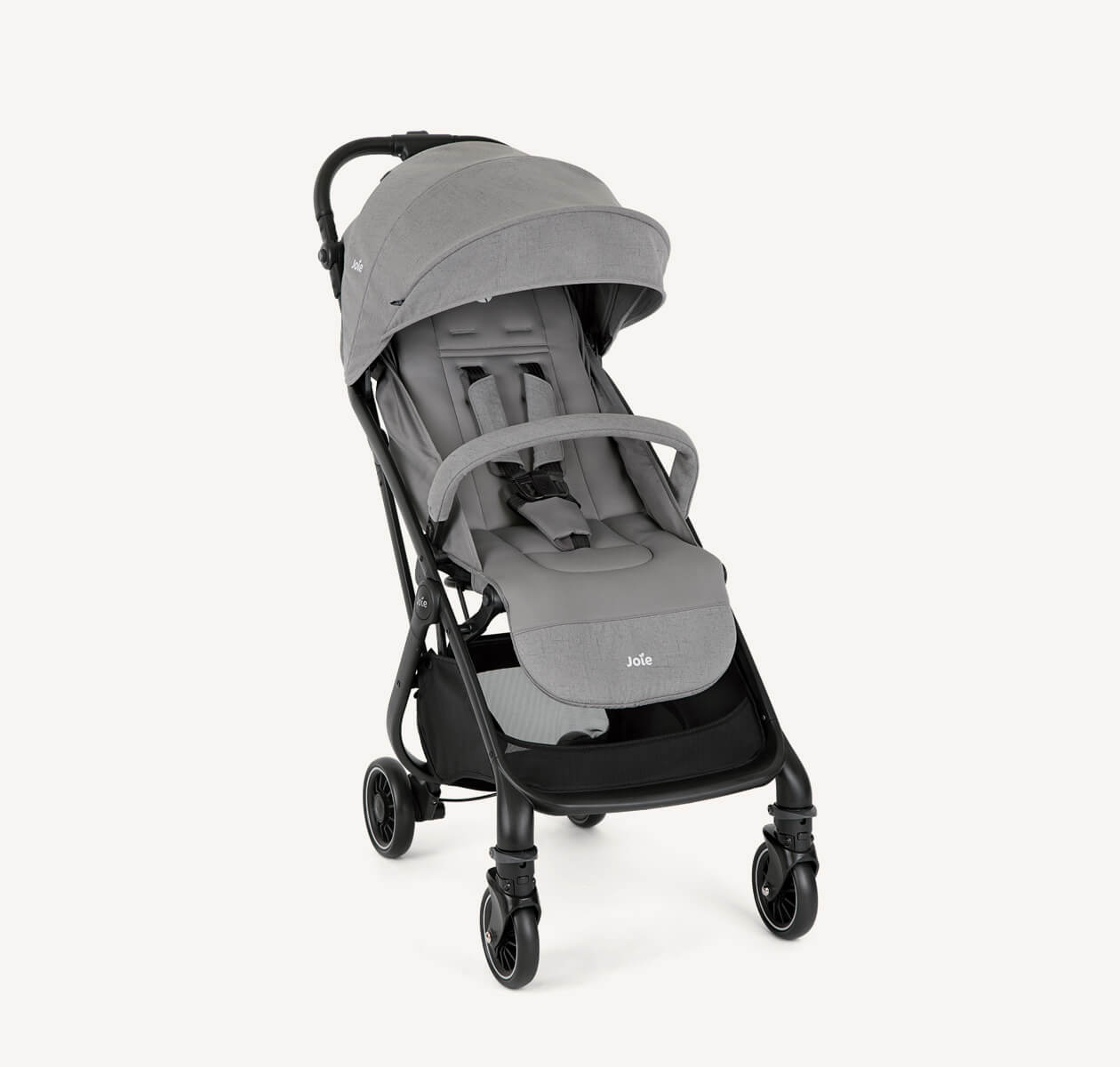 Joie Tourist™ 3-in-1 Lightweight Stroller | Birth to 15kg (Approx. 3 Years) | 6kg Featherlight Design with Automatic Self-Fold | Travel System Ready with Carry Strap & Rain Cover - MINIMEE KIDS
