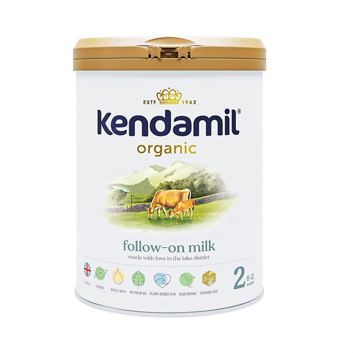 Kendamil Organic Follow On Milk Stage 2: 6-12 Months - 800g | Essential Nutrition for Your Baby’s Next Growth Stage | UK Origin