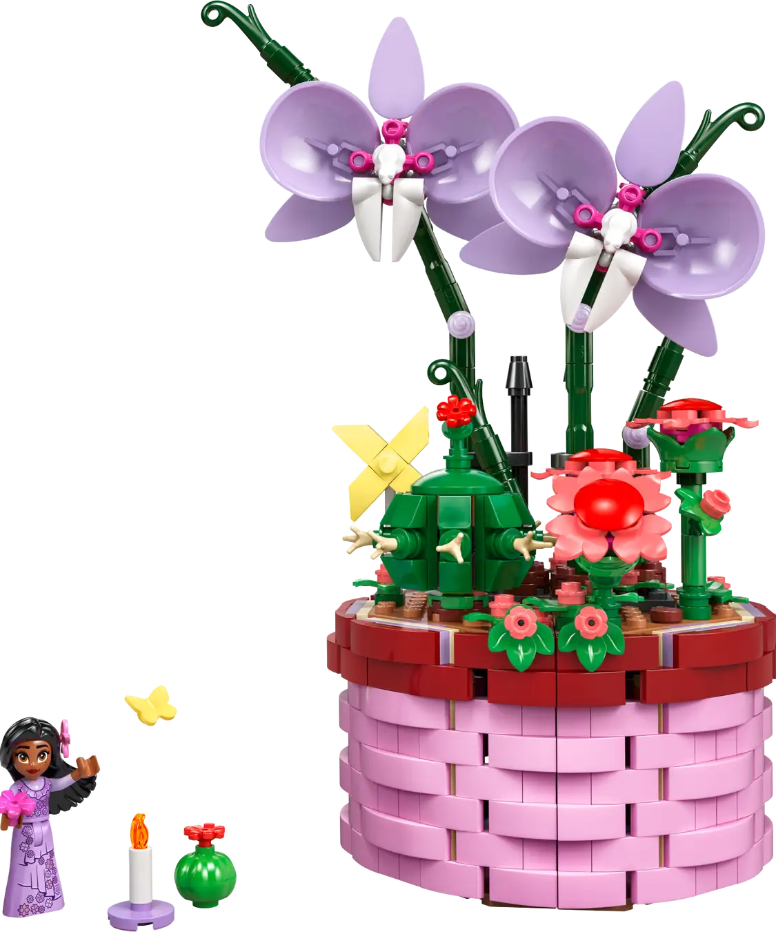LEGO Disney 43237 Encanto Isabela’s Flowerpot | 641 Pieces | Buildable Play and Display Toy with Hidden Room, Isabela Mini-Doll, Orchid and Cactus LEGO Flowers | Gift for Kids Aged 9+