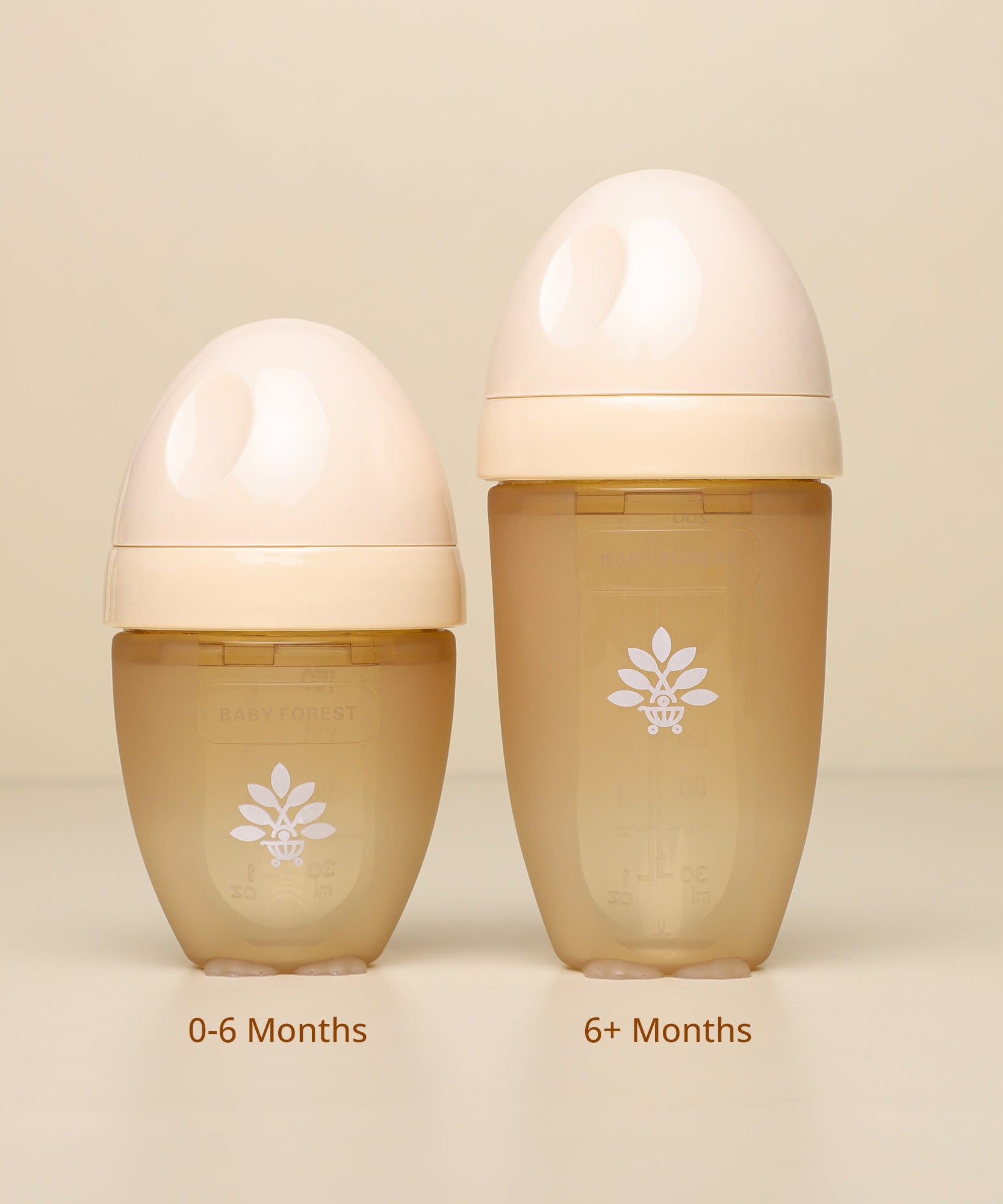 Baby Forest Laad Pyaar Baby Feeding Bottles – Wide Neck, Anti-Colic, Heat Resistant, and Breastfeeding-Friendly (150ml & 260ml)