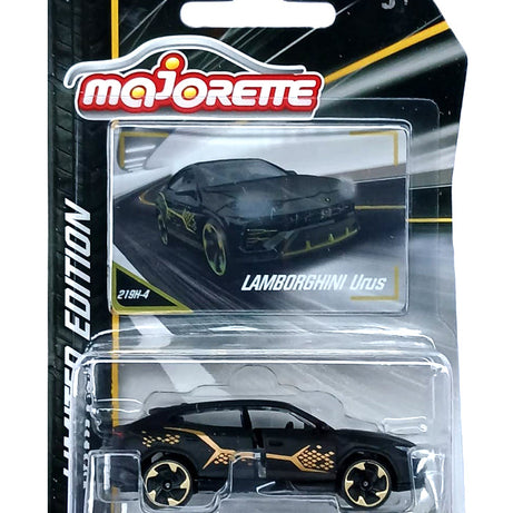 Majorette Limited Edition 9 Die-Cast Cars | 1:64 Scale Black & Gold Collector Series | Includes Audi Q4 e-tron, Porsche 917, Dodge Charger R/T & More | Pack of 1 | For Ages 3+
