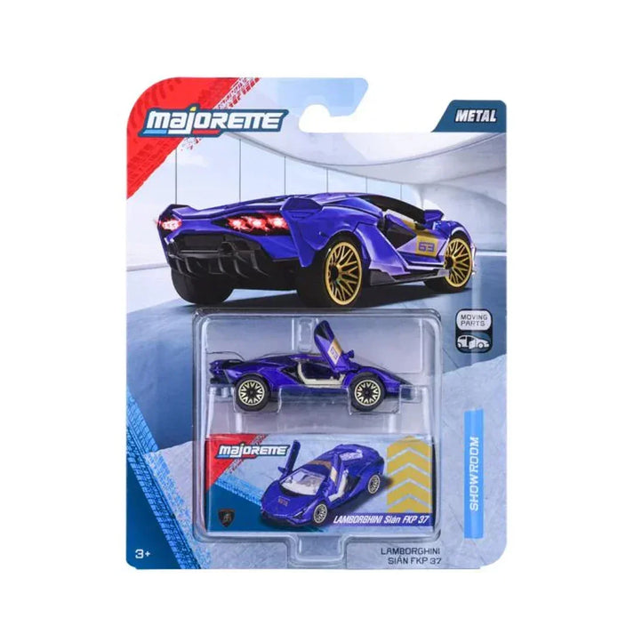 Majorette Showroom Deluxe Die-Cast Car Collection – Premium Metal Collectible Cars with Moving Parts | Assorted Licensed Models | Rubber Tires | Collector Box | 3+ Years