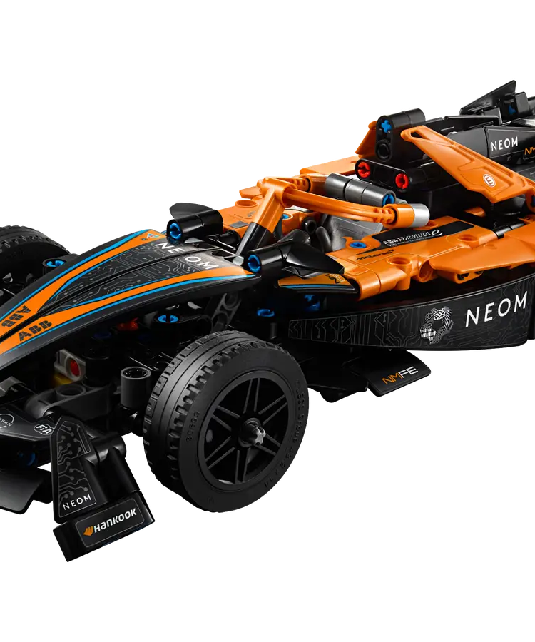Lego Technic 42169 NEOM McLaren Formula E Team Race Car Toy Set with Double Pull-Back Action and Steering, Authentic Motorsport Engineering Building Kit for Boys and Girls Aged 9 and Up (452 Pieces)