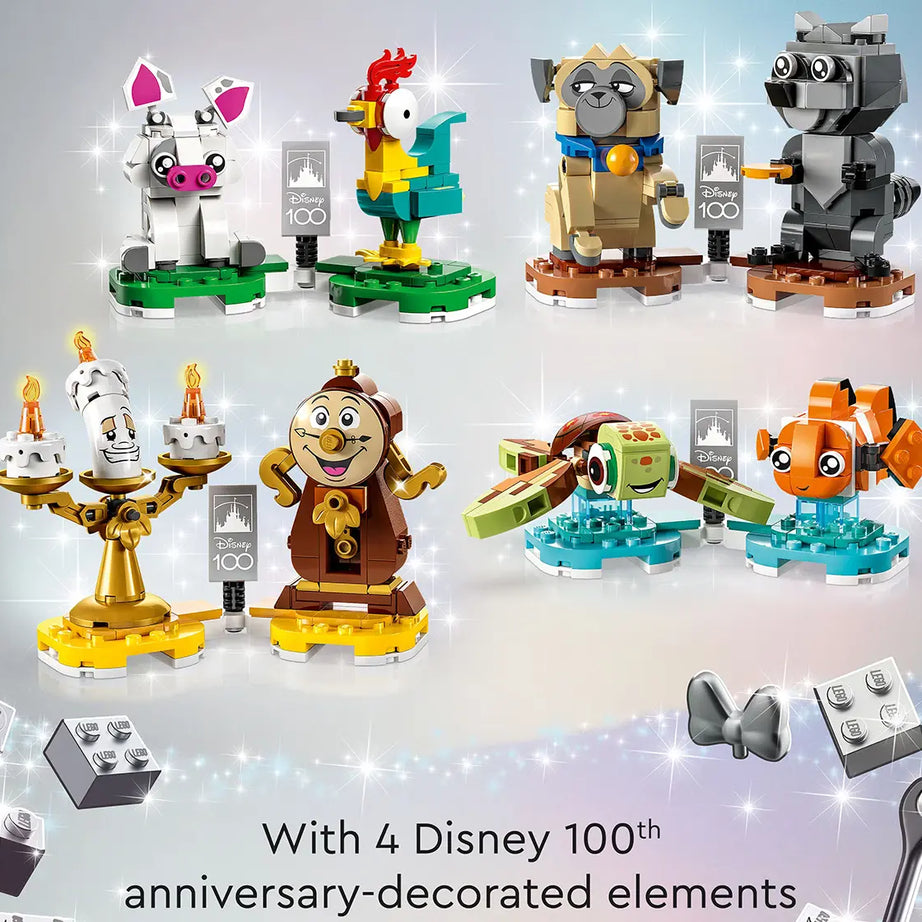 Lego Disney Duos 43226 – Buildable Disney Companions from Beauty and the Beast, Moana, Finding Nemo & Pocahontas – 553 Pieces – Posable Display Figures for Kids Aged 6+