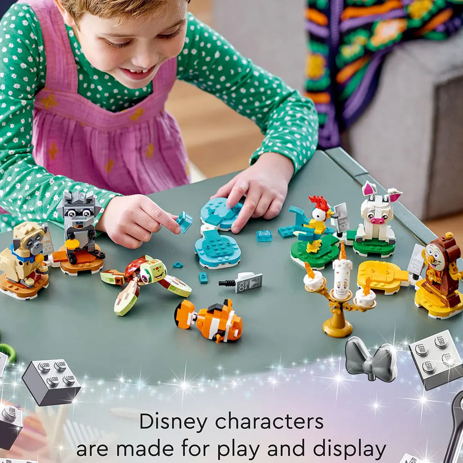 Lego Disney Duos 43226 – Buildable Disney Companions from Beauty and the Beast, Moana, Finding Nemo & Pocahontas – 553 Pieces – Posable Display Figures for Kids Aged 6+