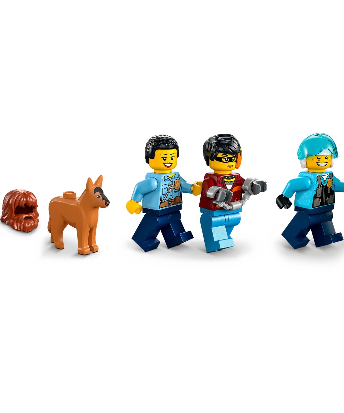LEGO City 60316 Police Station Building Set – 668 Pieces with 5 Minifigures, Escape Motorcycle, Dog Figure, and Police Vehicle – Creative Play for Kids Ages 6+