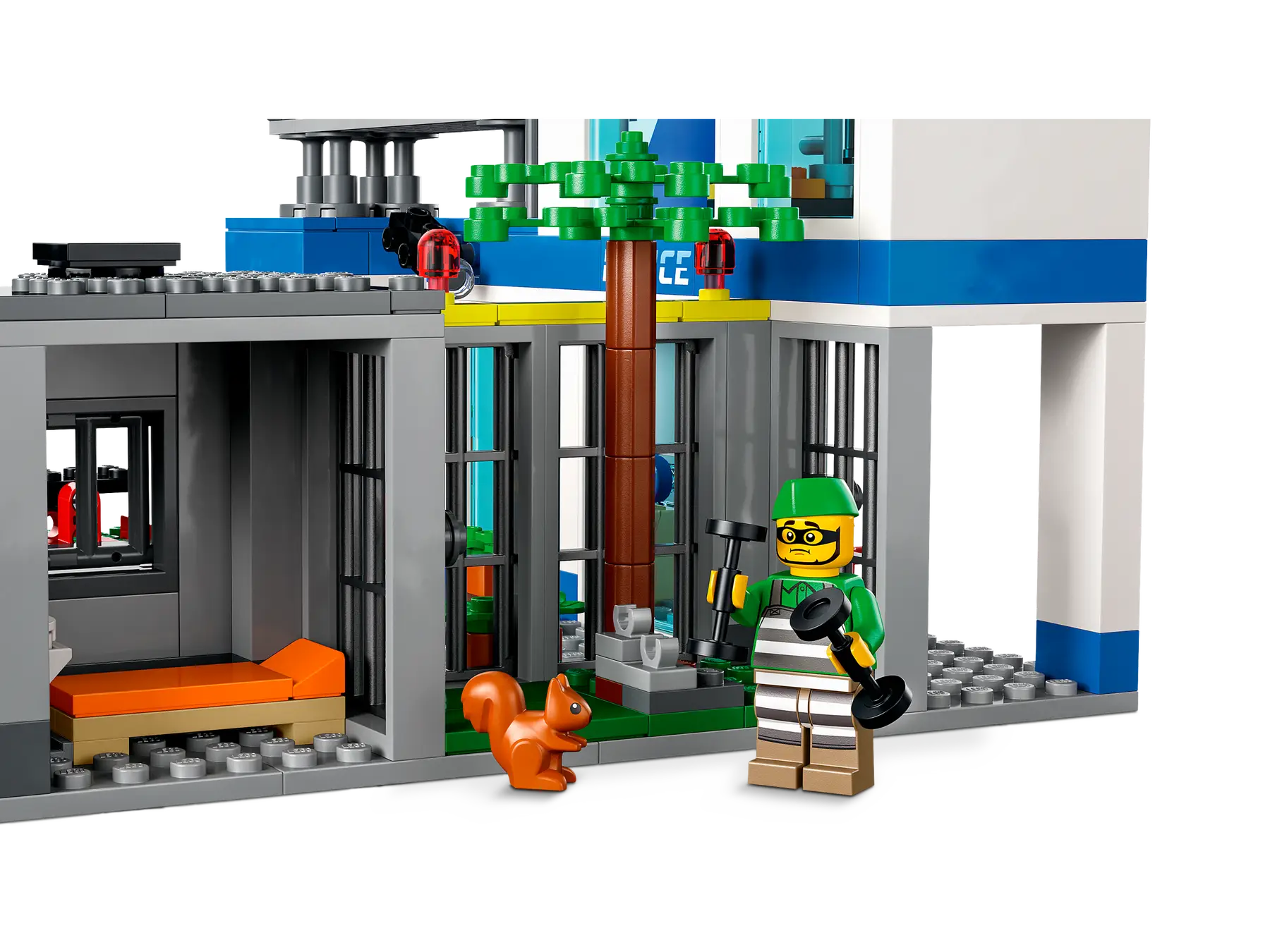 LEGO City 60316 Police Station Building Set – 668 Pieces with 5 Minifigures, Escape Motorcycle, Dog Figure, and Police Vehicle – Creative Play for Kids Ages 6+