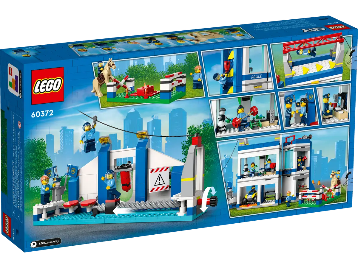 LEGO City 60372 - Police Training Academy | 823 Pieces | Obstacle Course Set with Ziplines, Rope Swings, Minifigures & More – Perfect for Ages 7+, Imaginative Play & Fun LEGO Gift Idea