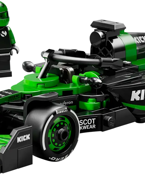 LEGO Speed Champions 77247 KICK Sauber F1 Team C44 | 259-Piece Formula 1 Model Car | Includes Driver Minifigure | Minimee Kids India