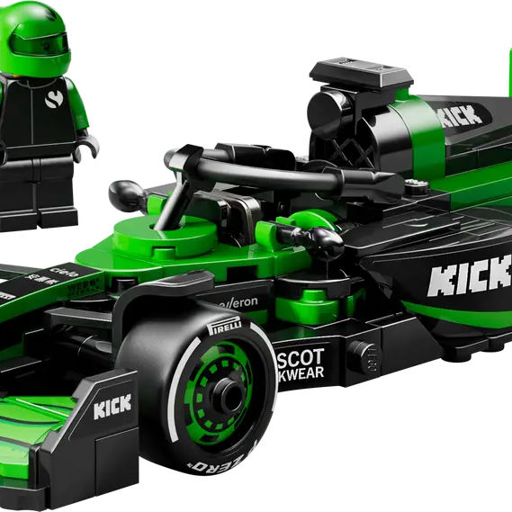 LEGO Speed Champions 77247 KICK Sauber F1 Team C44 | 259-Piece Formula 1 Model Car | Includes Driver Minifigure | Minimee Kids India