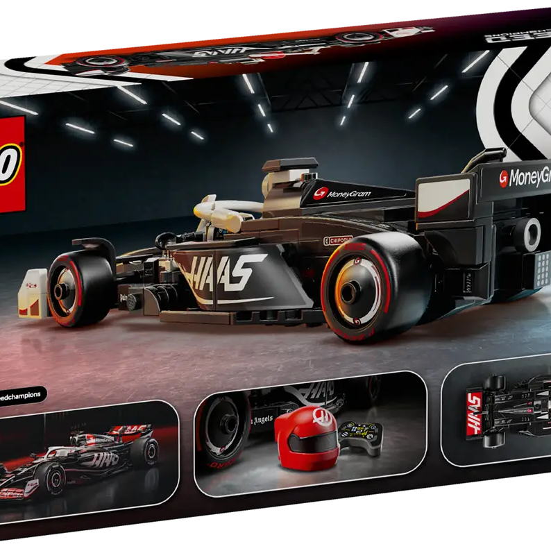 LEGO Speed Champions 77250 MoneyGram Haas F1 Team VF-24 | 242-Piece Formula 1 Model Car | Includes Driver Minifigure | Minimee Kids India