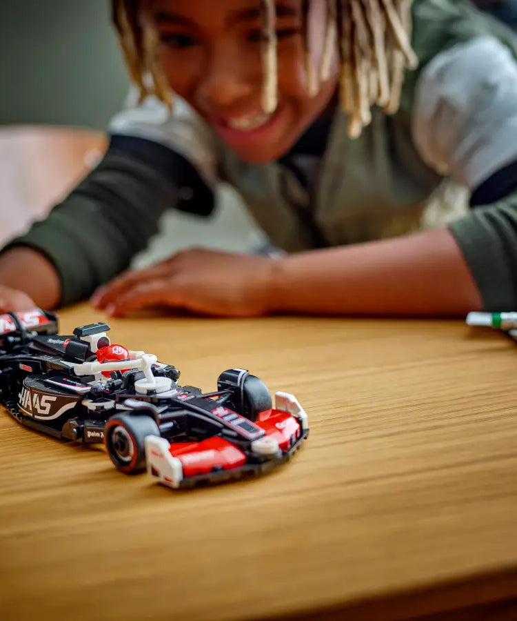 LEGO Speed Champions 77250 MoneyGram Haas F1 Team VF-24 | 242-Piece Formula 1 Model Car | Includes Driver Minifigure | Minimee Kids India