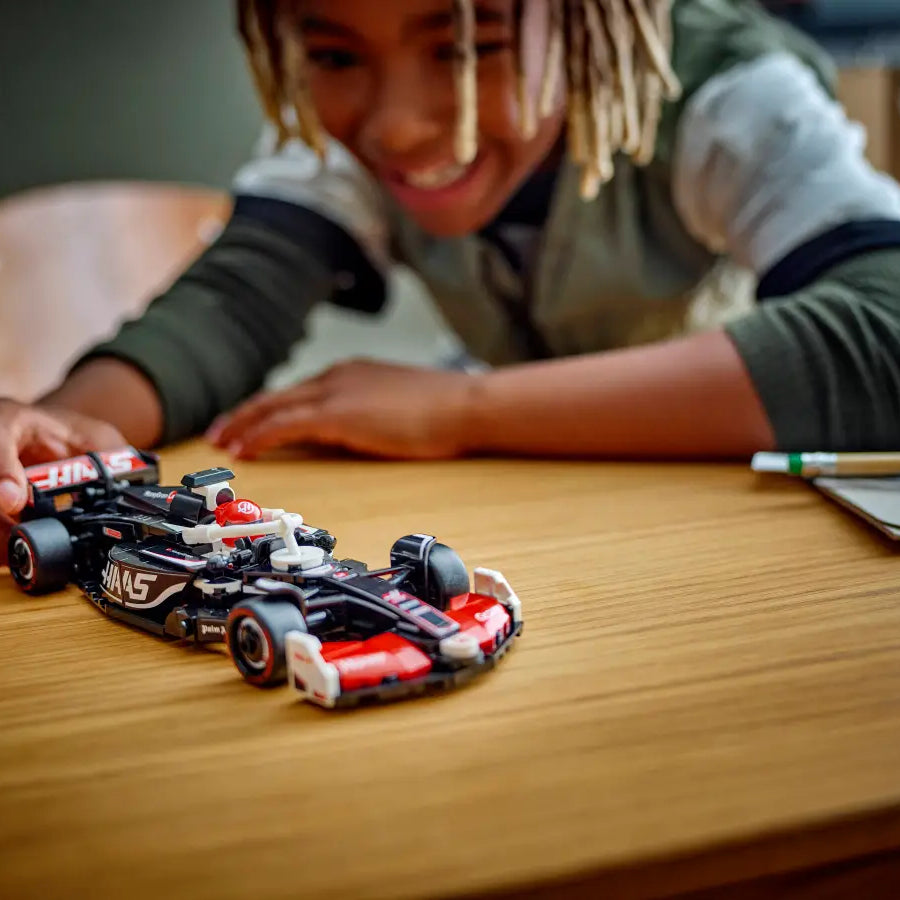 LEGO Speed Champions 77250 MoneyGram Haas F1 Team VF-24 | 242-Piece Formula 1 Model Car | Includes Driver Minifigure | Minimee Kids India