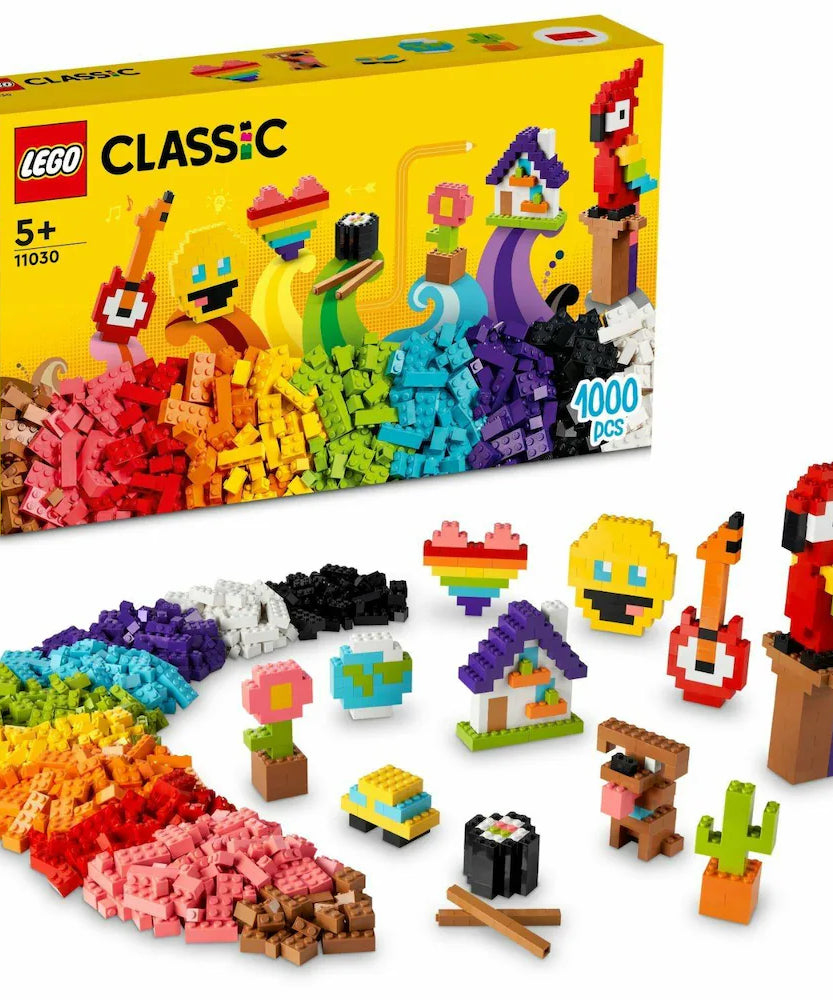LEGO Classic Lots of Bricks 11030 Building Toy Set 1000 Pieces for Ages 5+ Years