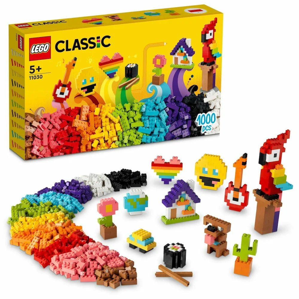 LEGO Classic Lots of Bricks 11030 Building Toy Set 1000 Pieces for Ages 5+ Years