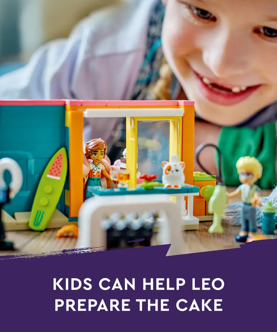 LEGO Friends 41754 Leo's Room 203 Pieces Building Toy set for Ages 6+ Years