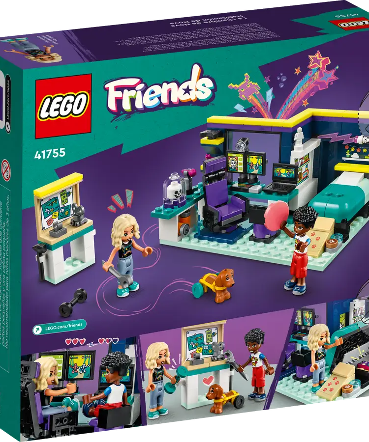 LEGO Friends 41755 Nova's Room 179 Pieces Building Set Toy for 6+ Years - MINIMEE KIDS
