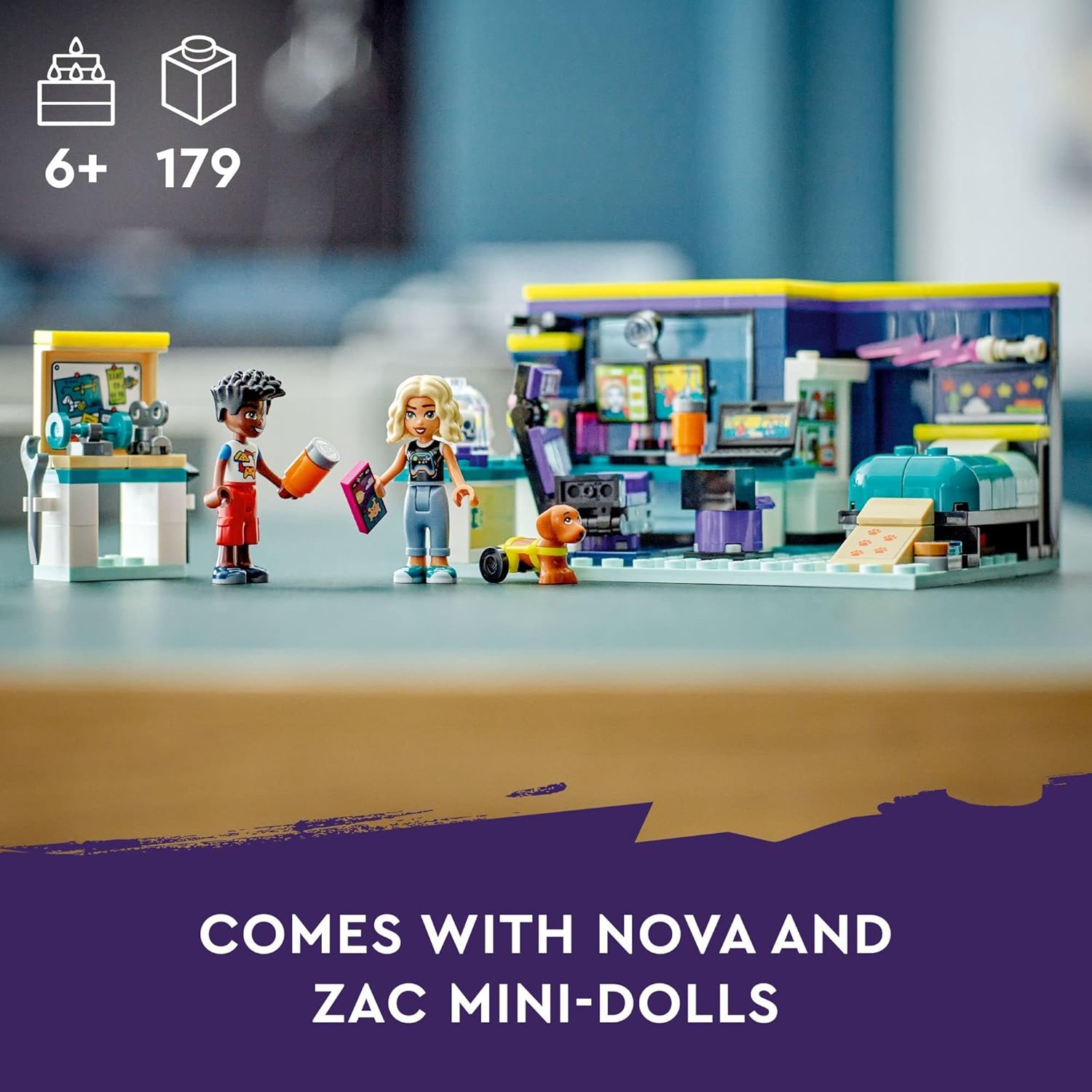 LEGO Friends 41755 Nova's Room 179 Pieces Building Set Toy for 6+ Years - MINIMEE KIDS