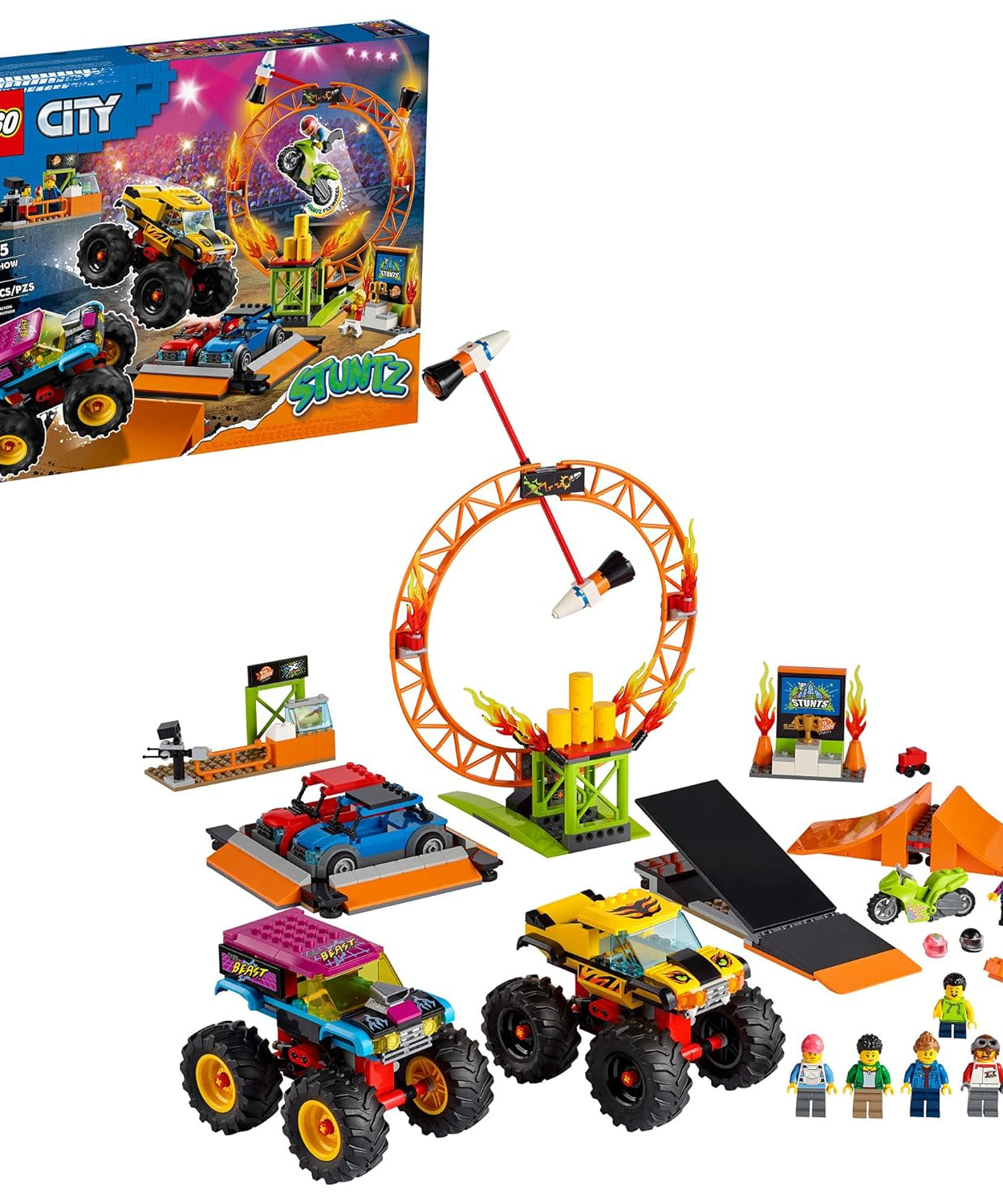 LEGO City Stuntz 60295 Stunt Show Arena 668 Pieces Building Block Toy for Ages 6+