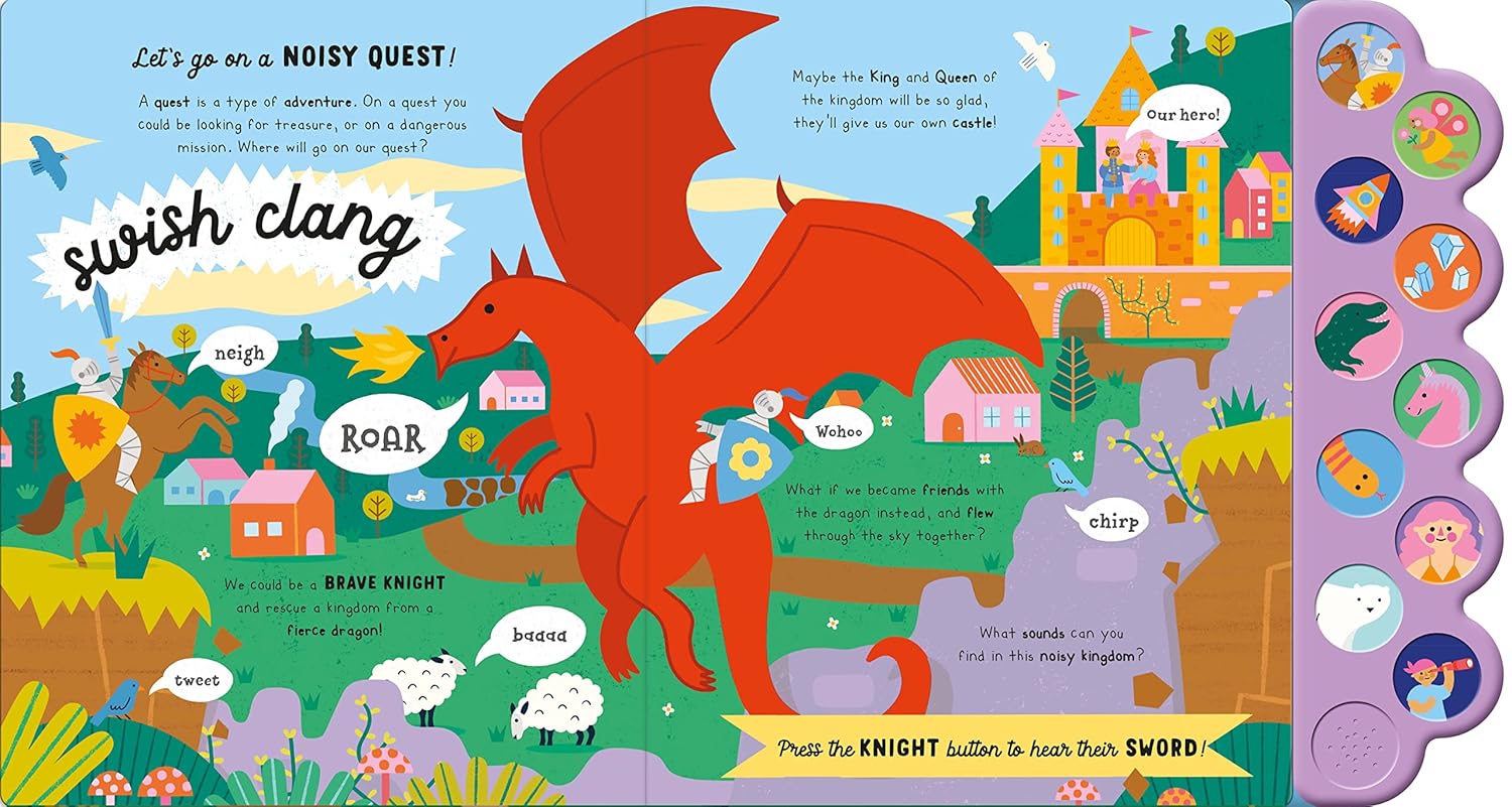 Let’s Go on a Noisy Quest Sound Book – 10 Button Adventure with Interactive Sounds