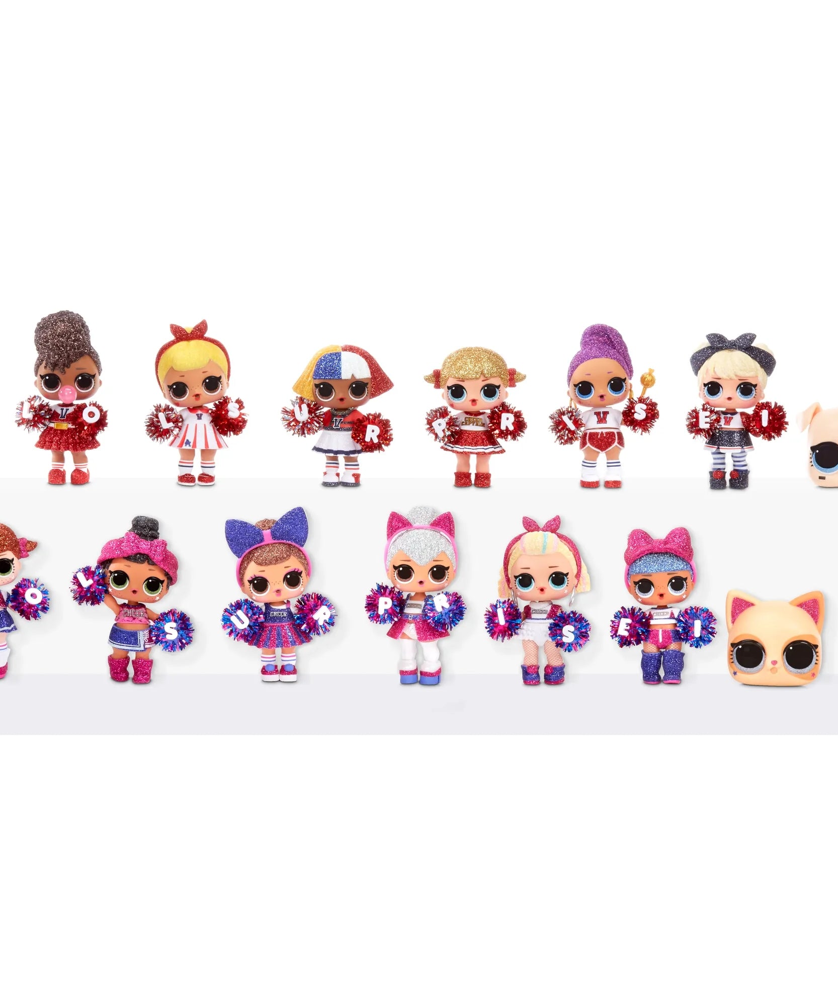 L.O.L. Surprise! All-Star B.B.s Cheer Girls – Series 2 | 8 Surprises Inside | Sparkly Cheerleader Doll with Accessories & Uniform | Styles May Vary | Collectible Sports-Themed Surprise Ball for Kids