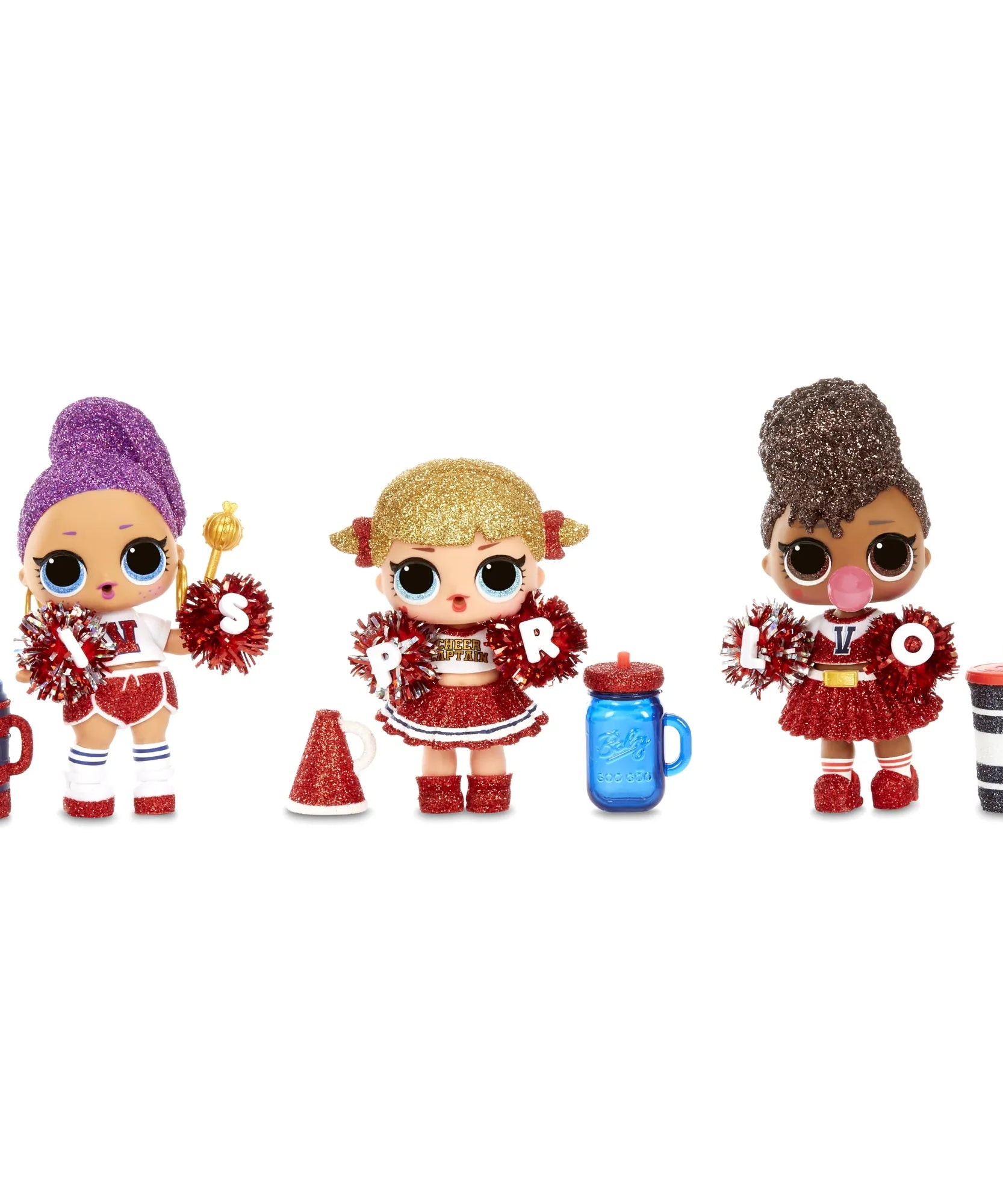 L.O.L. Surprise! All-Star B.B.s Cheer Girls – Series 2 | 8 Surprises Inside | Sparkly Cheerleader Doll with Accessories & Uniform | Styles May Vary | Collectible Sports-Themed Surprise Ball for Kids