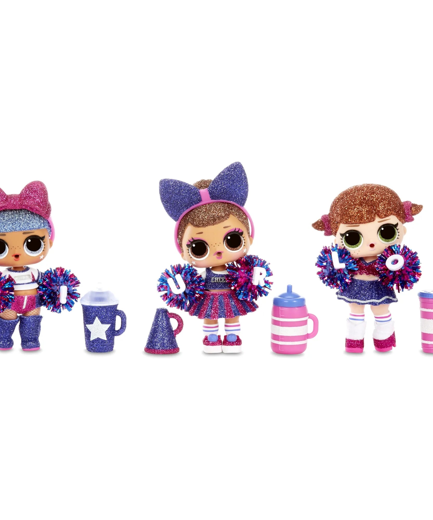 L.O.L. Surprise! All-Star B.B.s Cheer Girls – Series 2 | 8 Surprises Inside | Sparkly Cheerleader Doll with Accessories & Uniform | Styles May Vary | Collectible Sports-Themed Surprise Ball for Kids