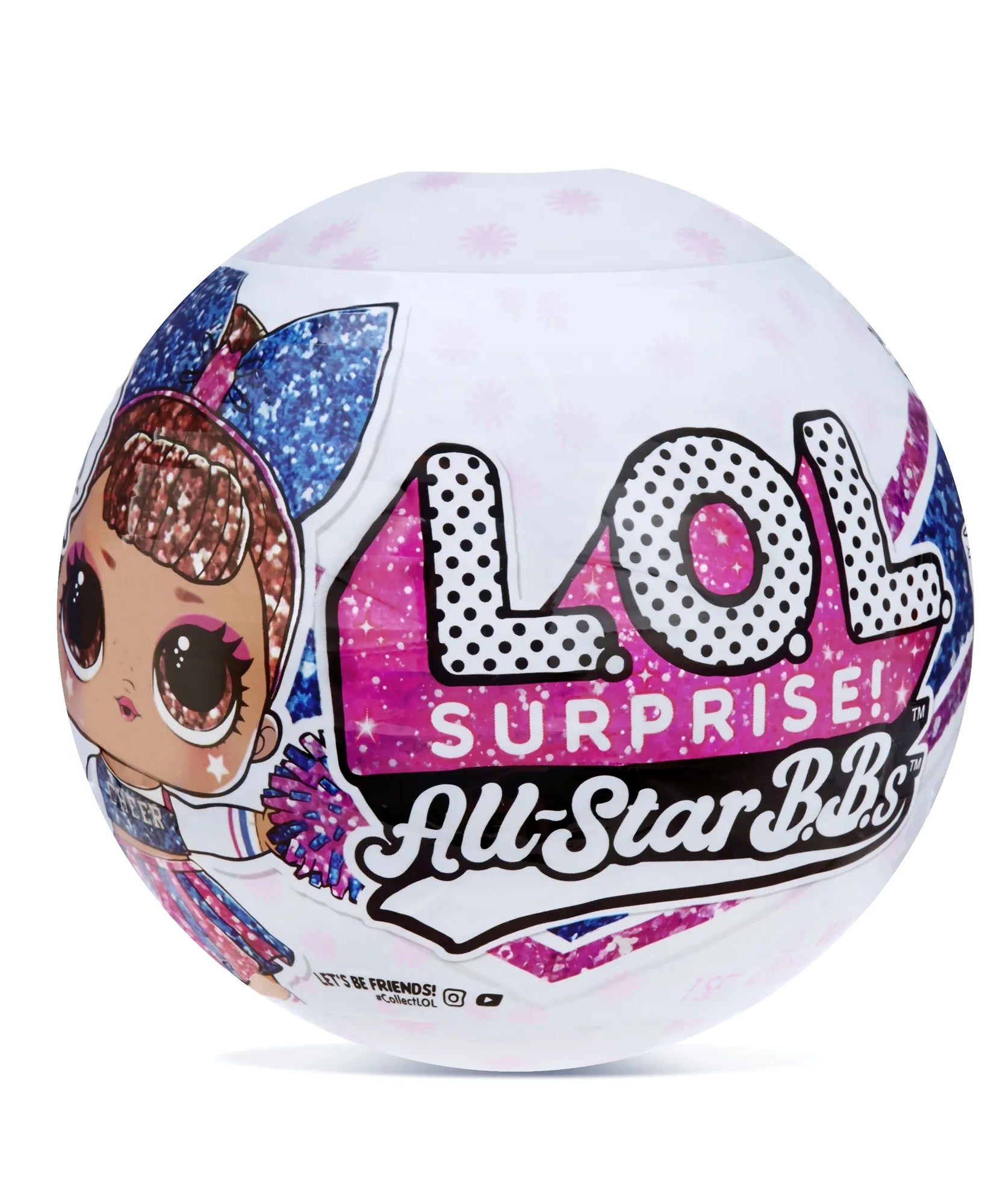 L.O.L. Surprise! All-Star B.B.s Cheer Girls – Series 2 | 8 Surprises Inside | Sparkly Cheerleader Doll with Accessories & Uniform | Styles May Vary | Collectible Sports-Themed Surprise Ball for Kids