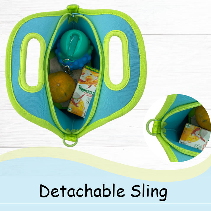 Scoobies Neoprene Lunch Bag - 4mm Thick Insulated, Keeps Food Warm/Cool for 2-5 Hours, Ice Pack Compatible