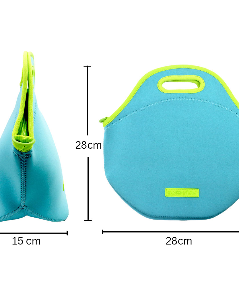 Scoobies Neoprene Lunch Bag - 4mm Thick Insulated, Keeps Food Warm/Cool for 2-5 Hours, Ice Pack Compatible