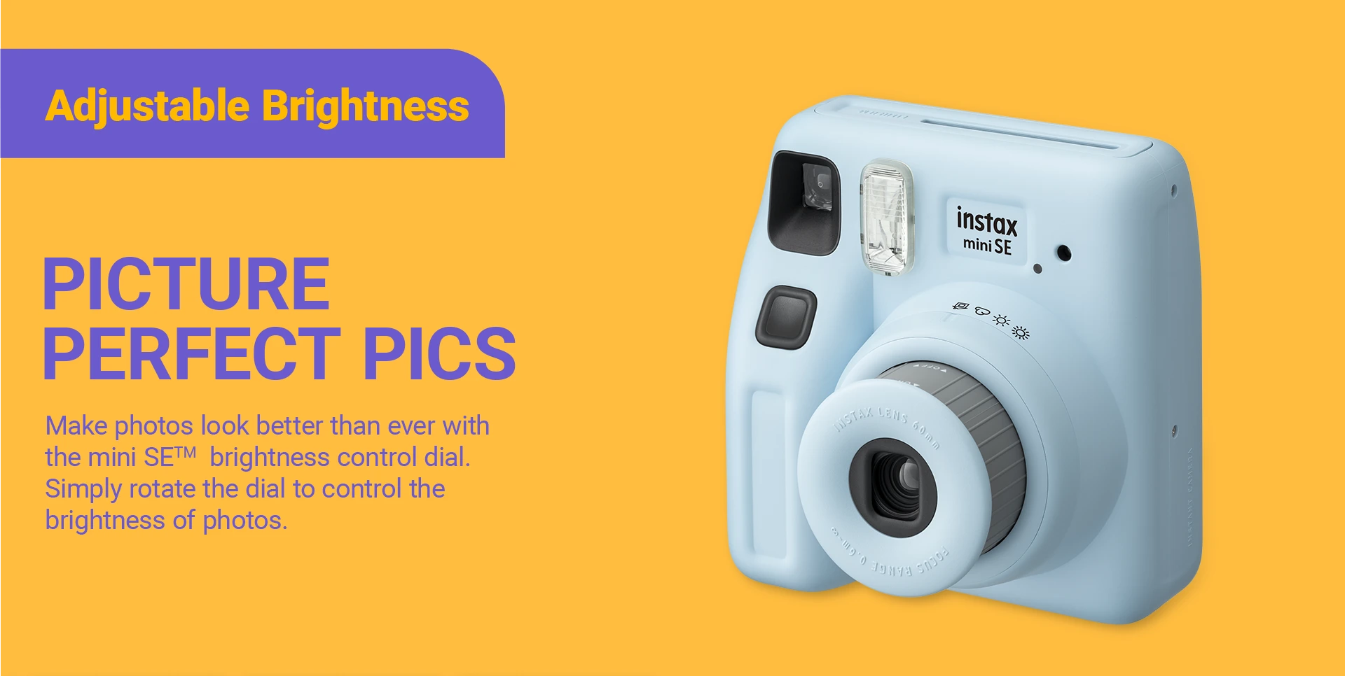 Fujifilm Instax Mini SE Instant Camera Fun Pack with Glossy Film – Stylish & Compact Instant Photo Bundle | Perfect for Gifting | Includes Film Pack & Accessories