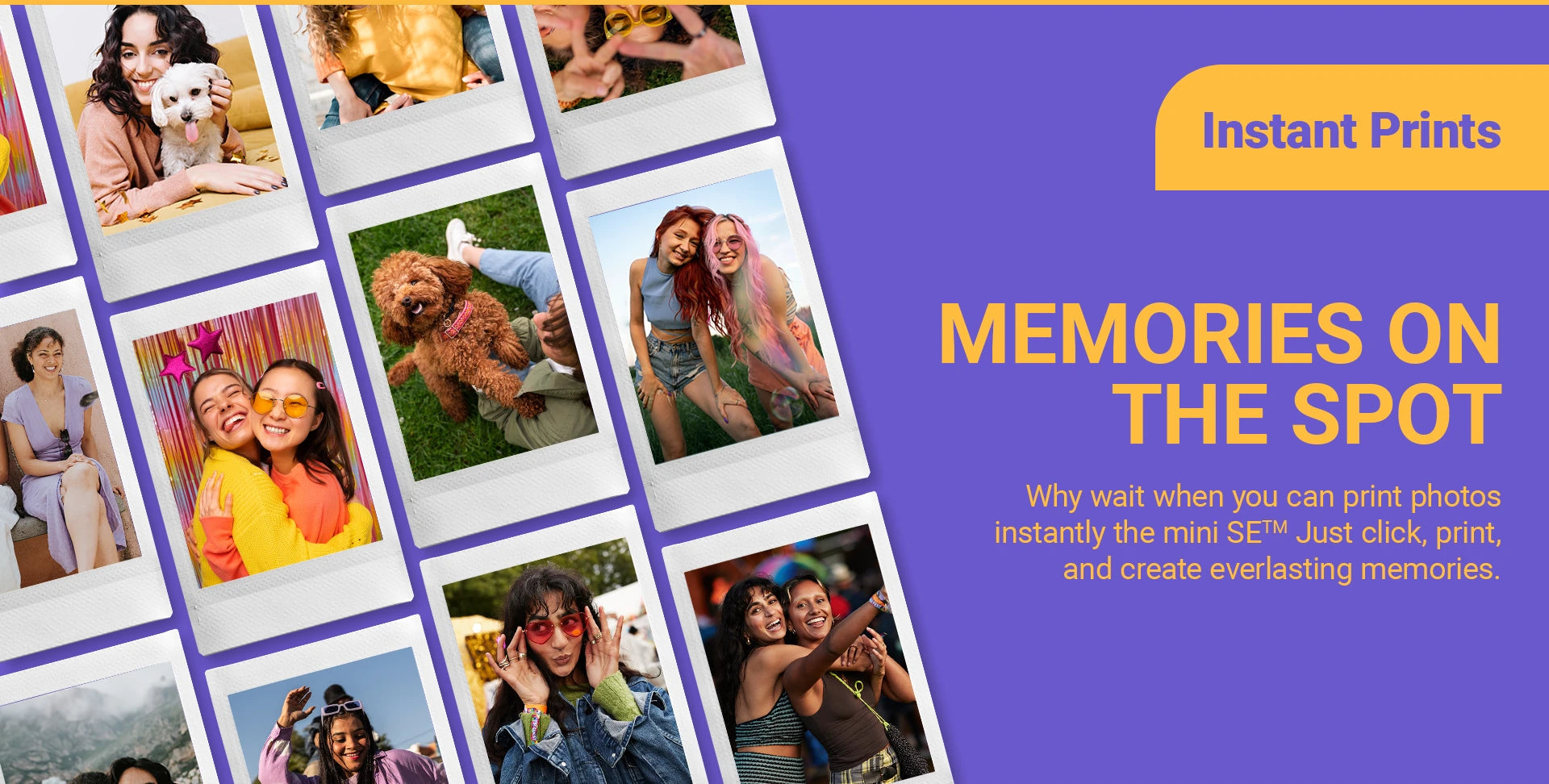 Fujifilm Instax Mini SE Instant Camera Fun Pack with Glossy Film – Stylish & Compact Instant Photo Bundle | Perfect for Gifting | Includes Film Pack & Accessories