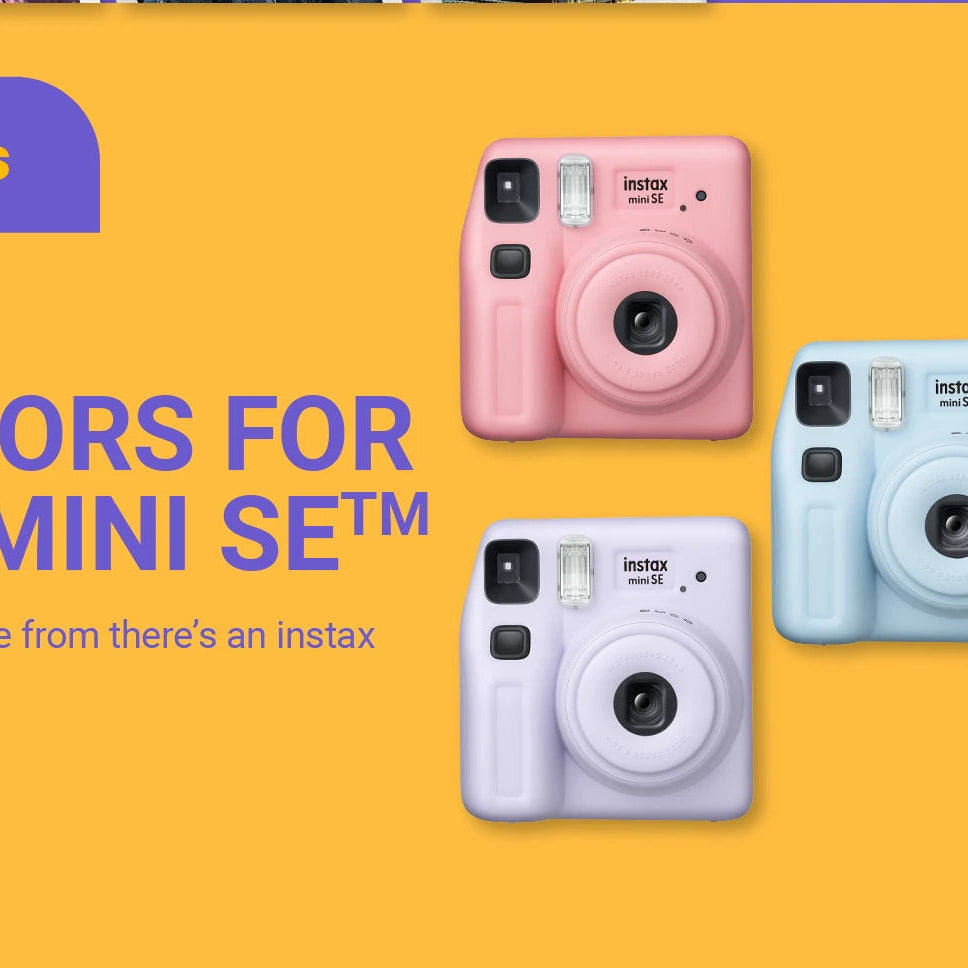 Fujifilm Instax Mini SE Instant Camera Fun Pack with Glossy Film – Stylish & Compact Instant Photo Bundle | Perfect for Gifting | Includes Film Pack & Accessories