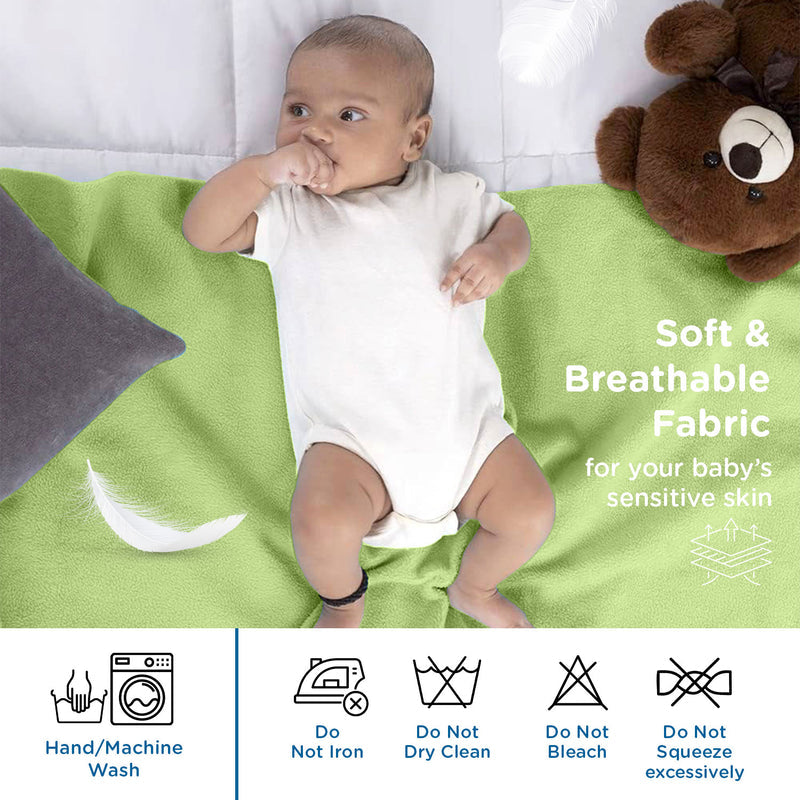 Mee Mee Total Dry & Breathable Waterproof Mattress Protector Sheet for Babies | Ultra Absorbent & Rash-Free Dry Mat for Newborns | Reusable Diaper-Free Night Sheet in Small, Medium, Large & XL Sizes | SUbject to Availability Color will be Provided