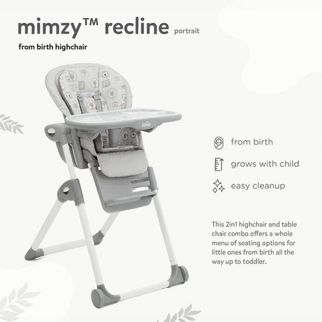 Joie Multiply 6-in-1 Convertible Highchair | Baby to Toddler Booster & Play Table | Adjustable Height & Recline | 6m-6y - Arctic