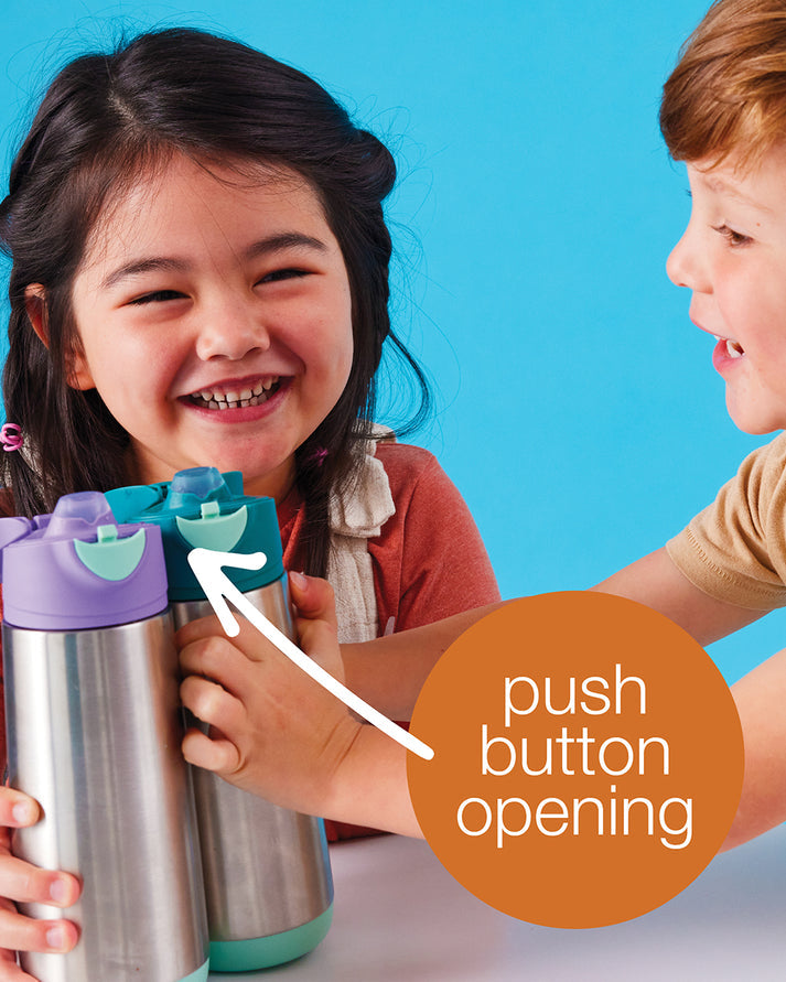 b.box 500ml Insulated Sport Spout Bottle for Kids – Stainless Steel Leak-Proof Hydration Bottle with Flip Lid | BPA-Free | 8 Color Variants