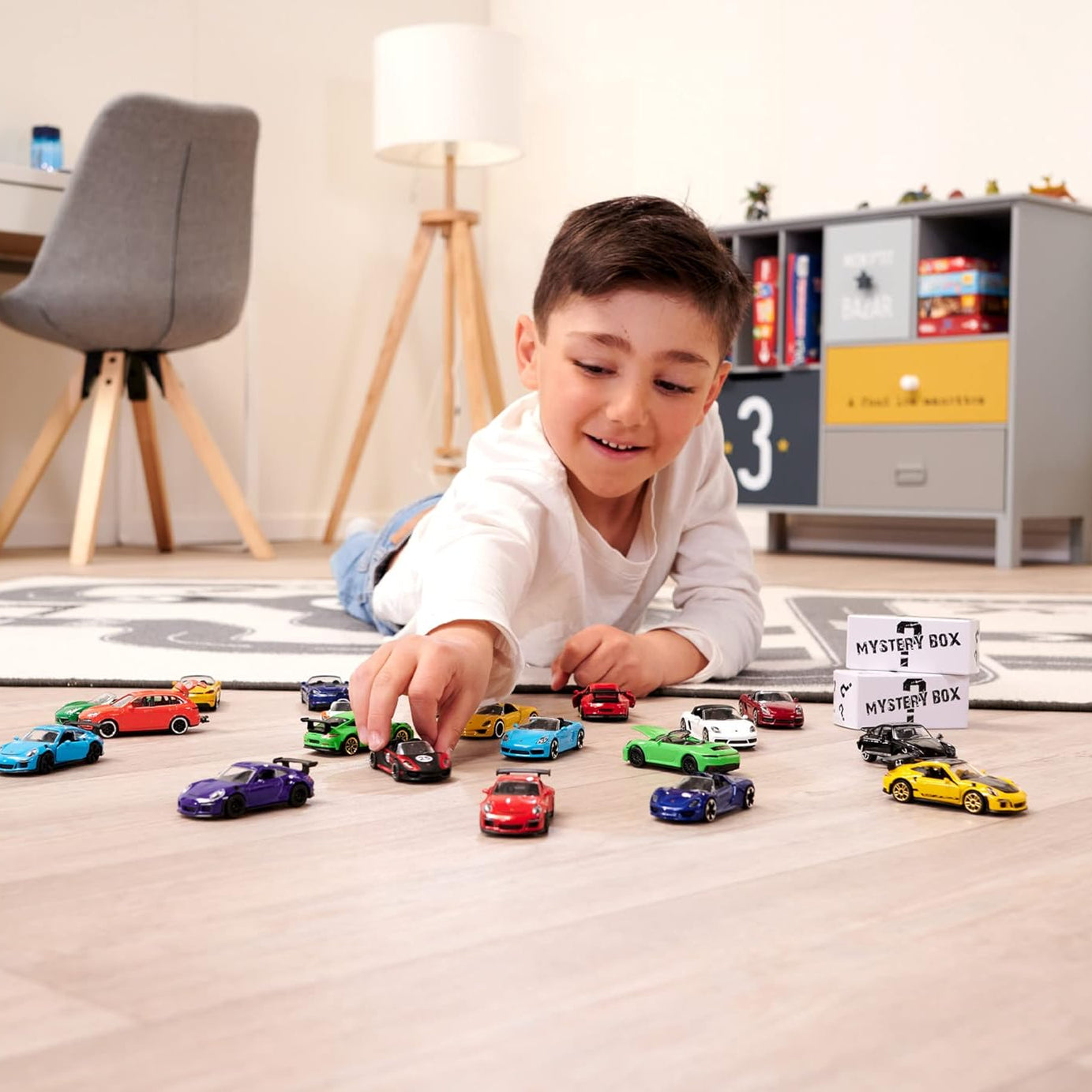 Majorette Discovery Pack Porsche Edition – 20 Licensed Vehicles + 2 Mystery Cars with Metal Bodies and Suspension | Best Toys for 3+ Years