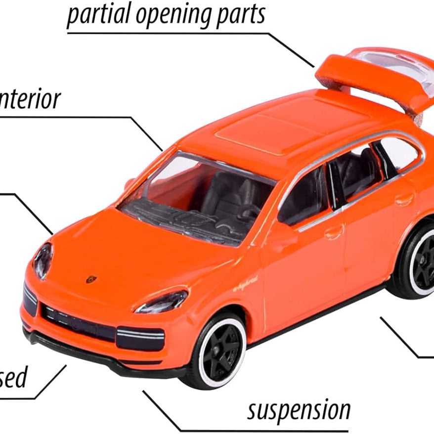 Majorette Discovery Pack Porsche Edition – 20 Licensed Vehicles + 2 Mystery Cars with Metal Bodies and Suspension | Best Toys for 3+ Years