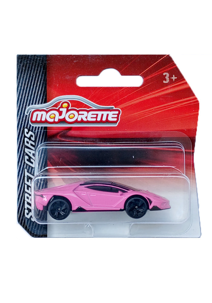 Majorette Street Cars Lamborghini Centenario | Officially Licensed Pink Die-Cast Metal Supercar | Realistic 1:64 Scale Model for Kids and Collectors Aged 3+