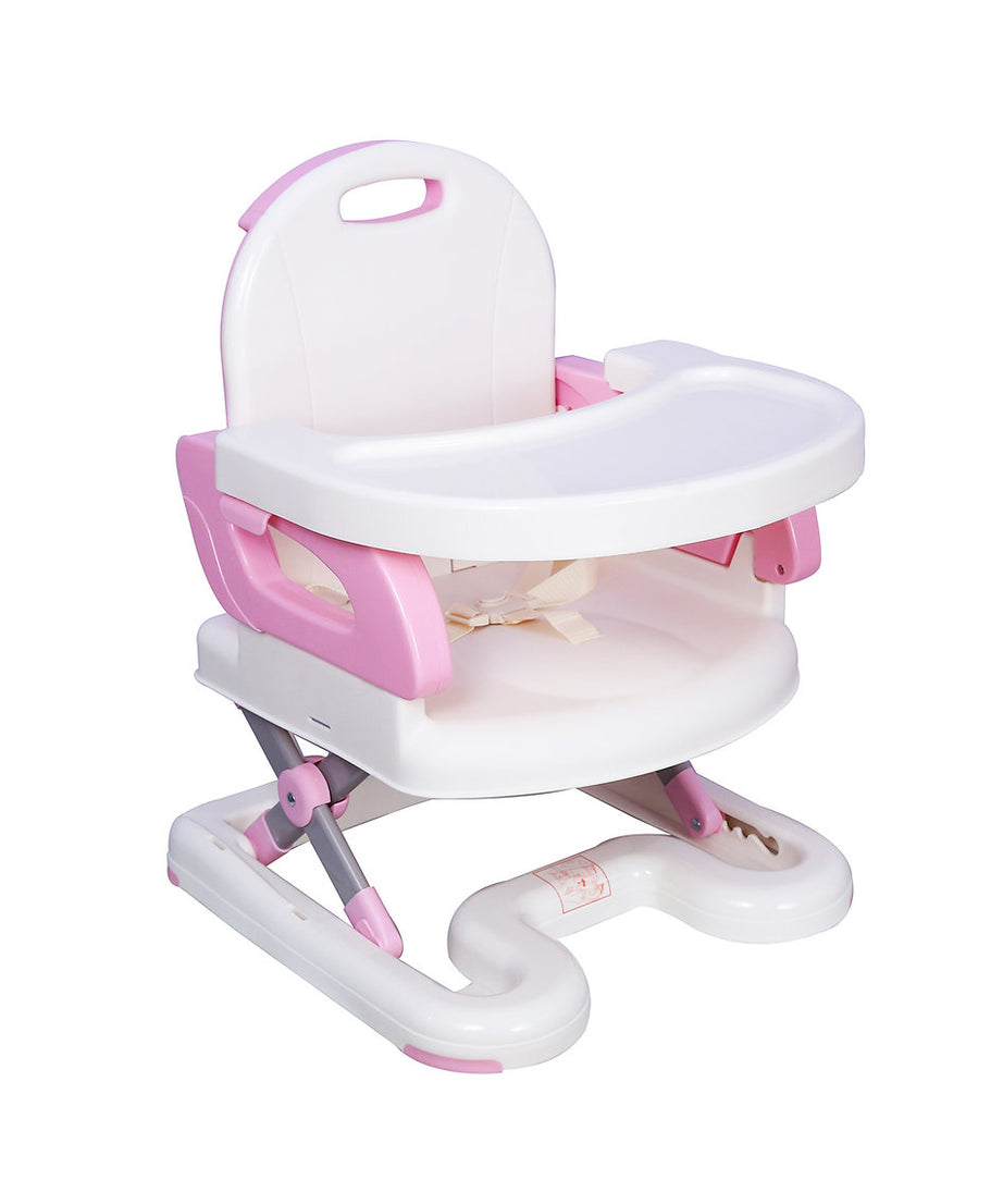 Mastela 2-in-1 Fold Up Adjustable Booster Seat | Portable Infant Feeding Chair with Removable Tray | Toddler Booster for Dining Table | Birth to 3 Years (6m+) | Compact Travel Fold - MINIMEE KIDS