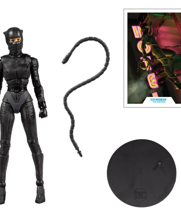 McFarlane Toys DC Multiverse Catwoman Action Figure | 7" The Batman Movie Collectible with Accessories & Base | Ultra Articulation | Ages 12+