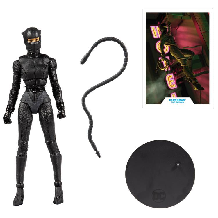 McFarlane Toys DC Multiverse Catwoman Action Figure | 7" The Batman Movie Collectible with Accessories & Base | Ultra Articulation | Ages 12+