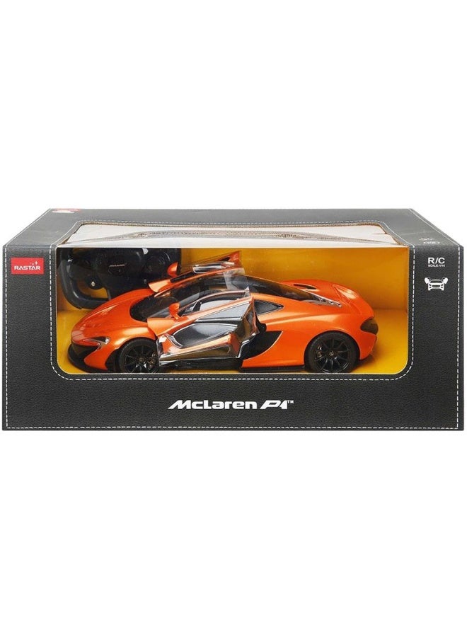 Rastar McLaren P1 RC Car 1:14 Scale Orange – Original Licensed Remote Control Sports Car with LED Lights, 2.4GHz Controller & Rubber Tires | Door Open close by Remote Control Toy Car for Kids 6+ Years - MINIMEE KIDS