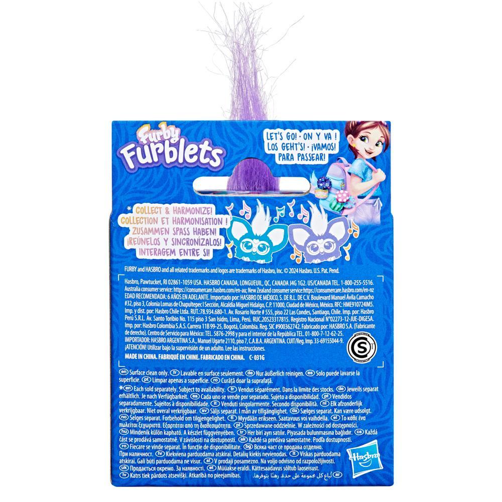 Hasbro Furby Furblets Mer-May Mini Electronic Plush Toy – Mermaid-Inspired Musical Plush with 45+ Ocean Sounds | 2-Inch Clip-On Keychain Toy for Kids Age 6+