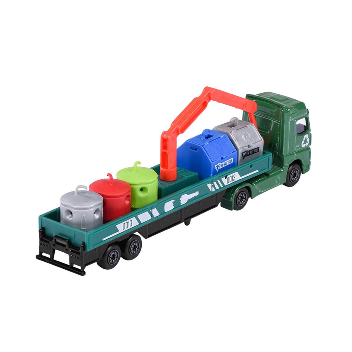 Majorette Transporter Series – Mercedes-Benz Actros & MAN TGX XXL Die-Cast Truck with Speedboat, Police Helicopter, Spacefleet, Tractor, Aeroplane & More | 3+ Years