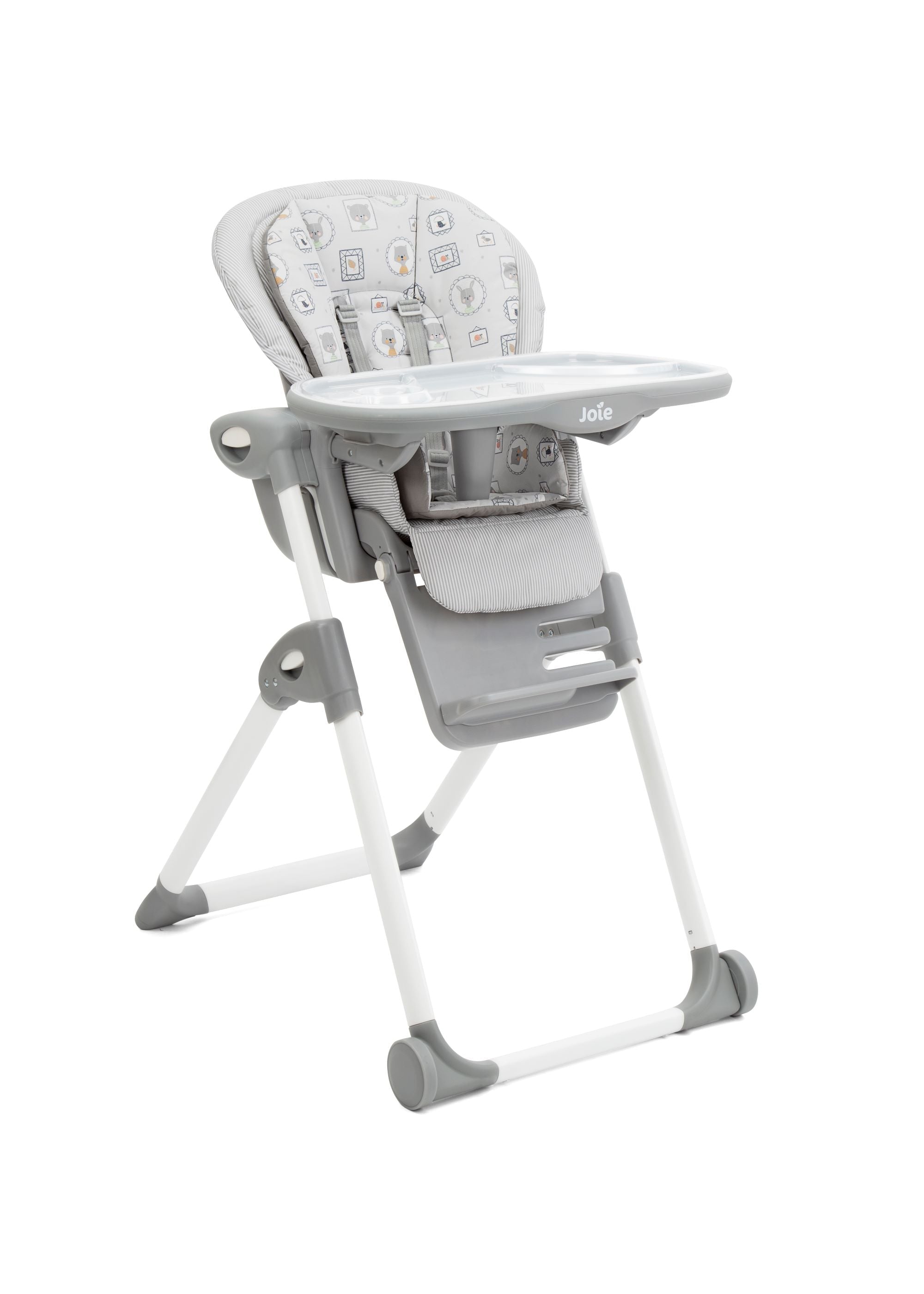Joie Mimzy Recline High Chair | 5-Position Recline & 7-Level Height Adjustable Baby High Chair | Birth to 3 Years (Up to 15 Kg) | Compact Foldable with Storage Basket | Portrait