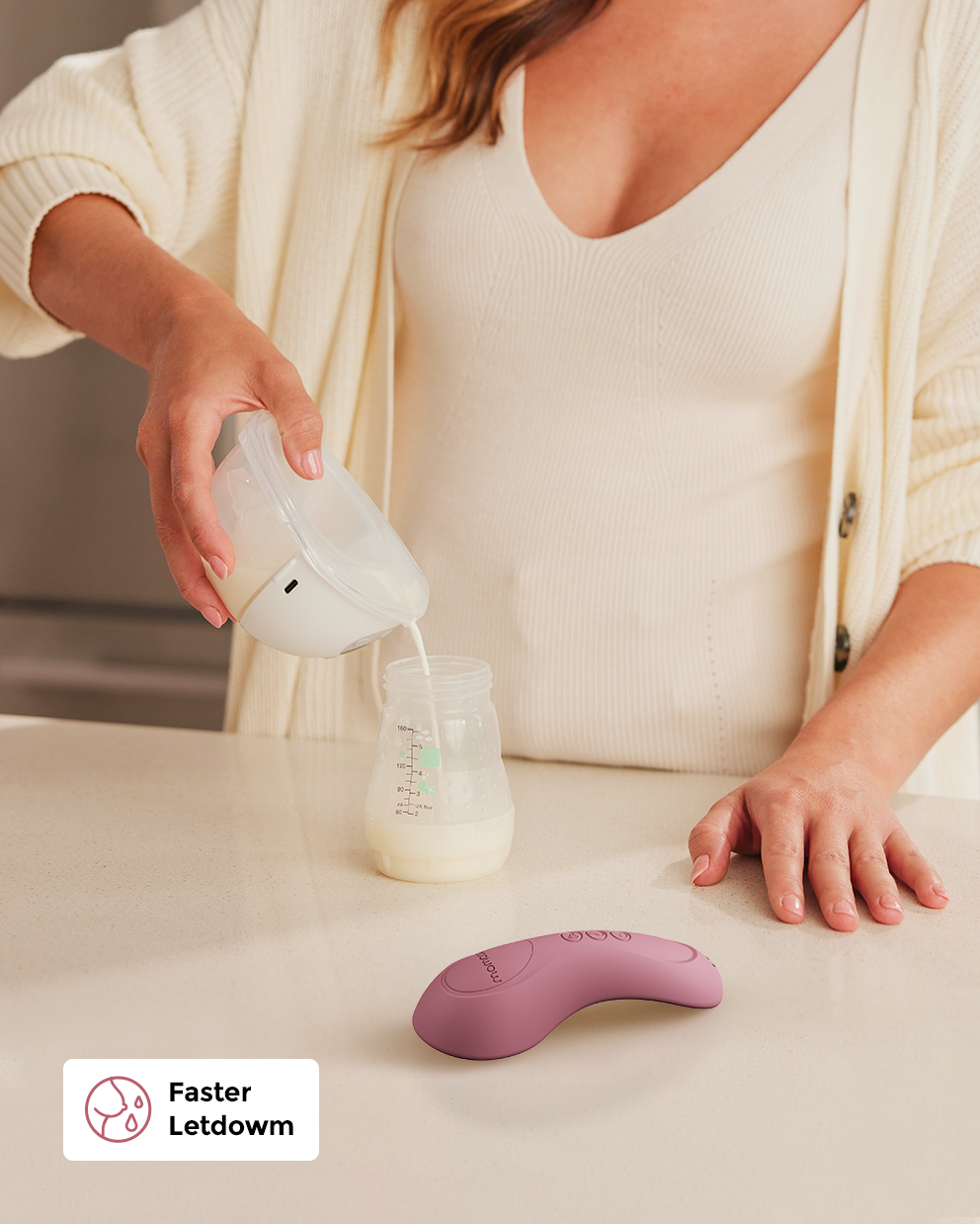Momcozy Kneading Lactation Massager LM02 – 3 Kneading Speeds, 6 Vibration Modes, and 3 Heating Levels for Relief from Engorgement, Clogged Ducts, and Pumping Comfort