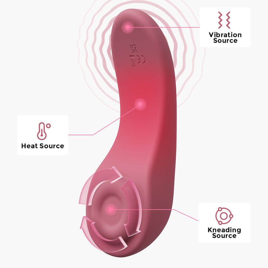 Momcozy Kneading Lactation Massager LM02 – 3 Kneading Speeds, 6 Vibration Modes, and 3 Heating Levels for Relief from Engorgement, Clogged Ducts, and Pumping Comfort